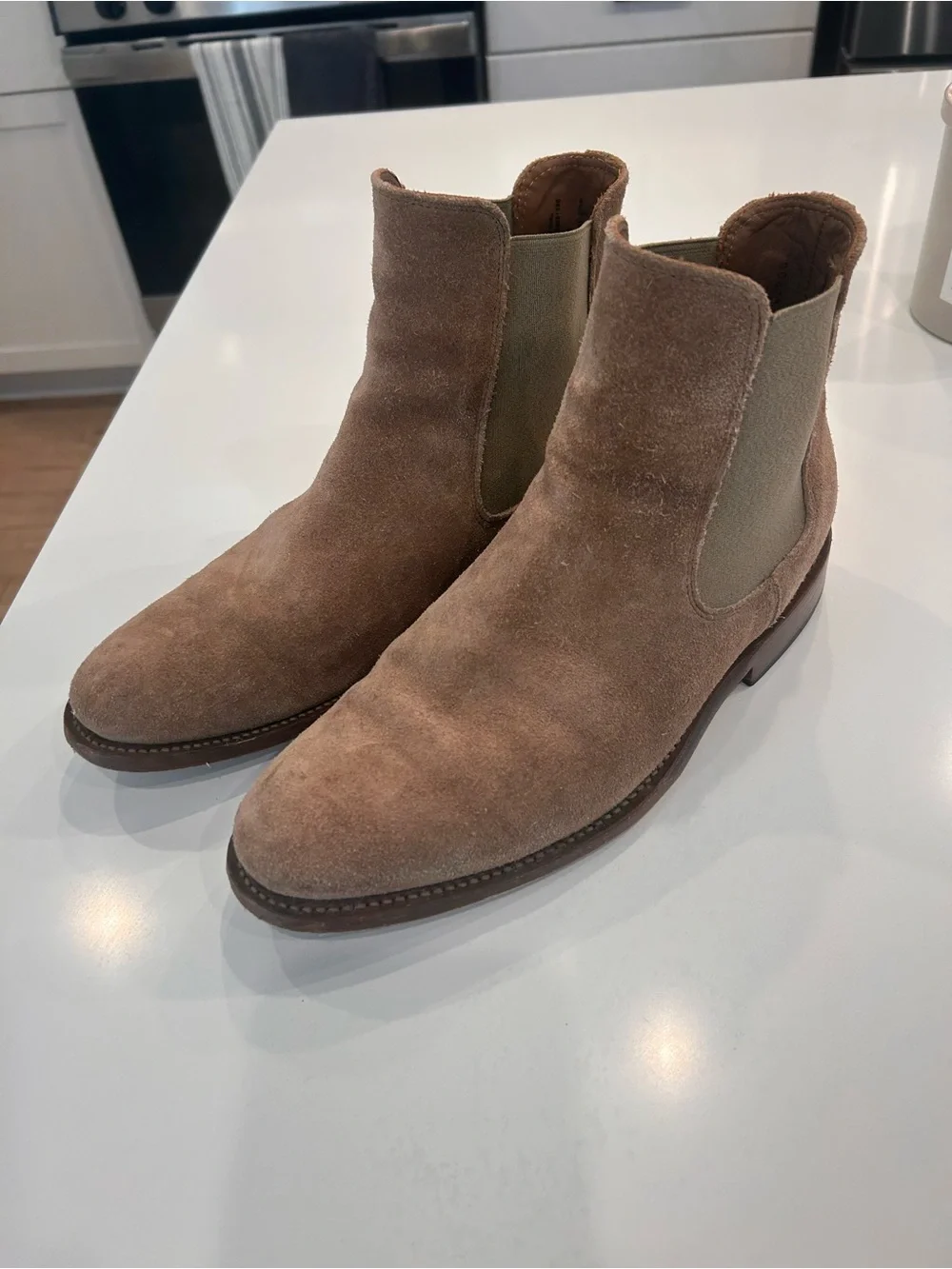 Thursday Boot Company Men's Suede Chelsea Boots - Sand